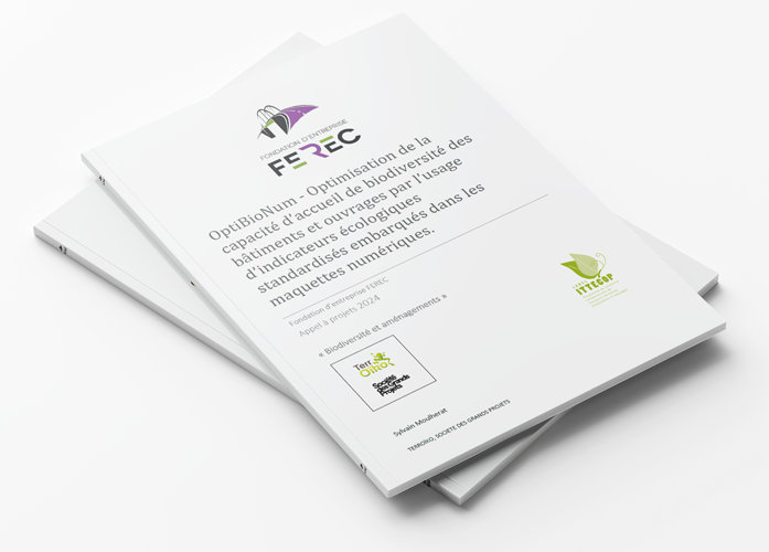 Fondation FEREC - OptiBioNum - Optimisation de la capacité d’accueil de biodiversité des bâtiments et ouvrages par l’usage d’indicateurs écologiques standardisés embarqués dans les maquettes numériques