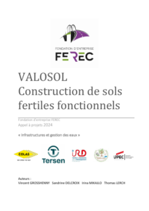 Couverture du rapport VALOSOL – Construction de sols fertiles fonctionnels – FEREC, appel à projets 2024